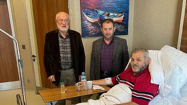 Sarıkulak'tan Yalman'a geçmiş olsun ziyareti