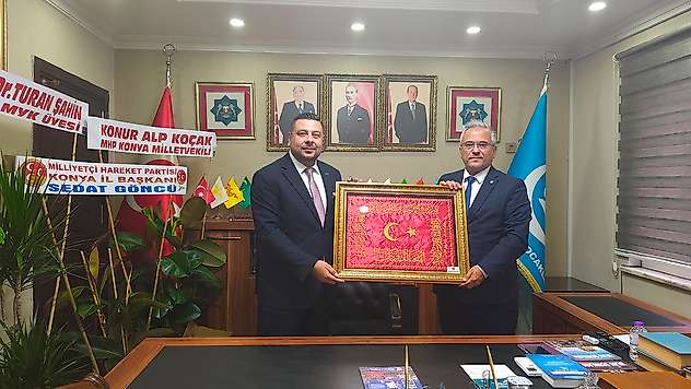 Sedat Göncü ve Yönetiminden Mehmet İlkerli'ye tebrik ziyareti