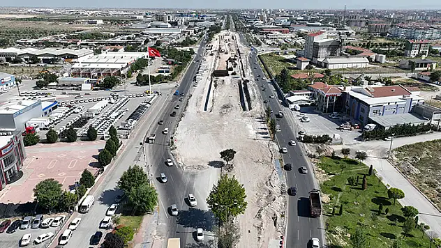 Sedirler Köprülü Kavşağı'nın yapım çalışmaları tüm hızıyla sürüyor