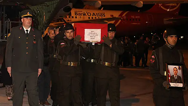 Şehidimizin cenazesi Konya'ya getirildi