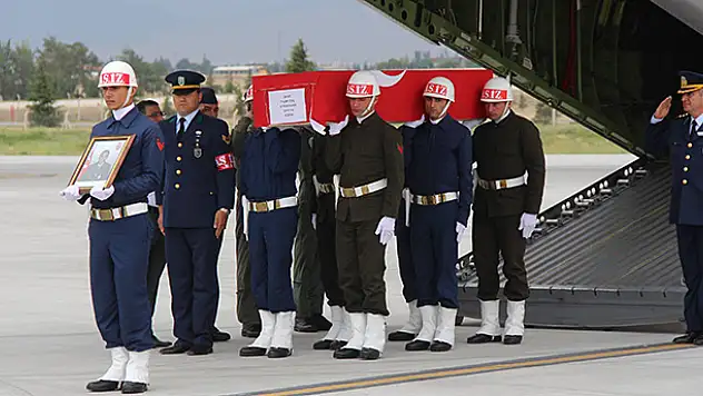 Şehidin naaşı Konya'ya getirildi