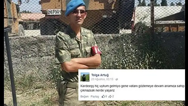 Şehidin paylaşımı yürek burktu