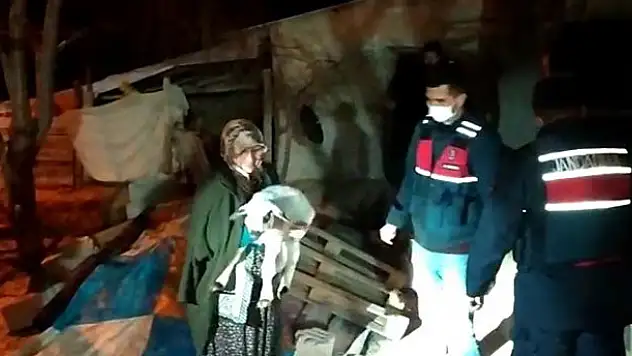 Şehit annesi çalınan kuzu ve koyunlarına kavuştu
