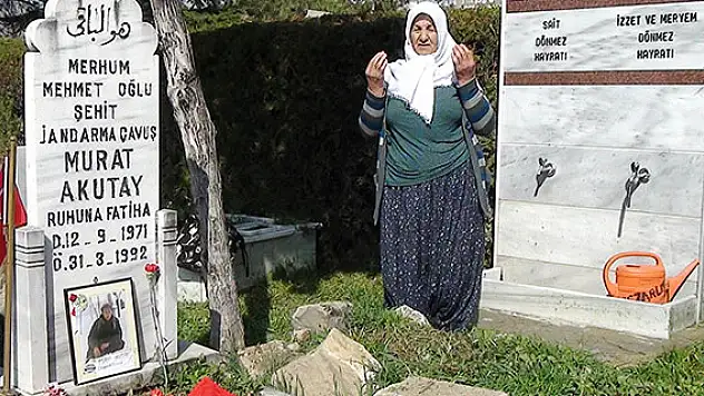 Şehit annesinin mezar isyanı