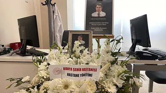 Şehit Dr. Ekrem Karakaya'nın ölümünün üzerinden 1 yıl geçti! Konya'da çalıştığı hastanede anıldı