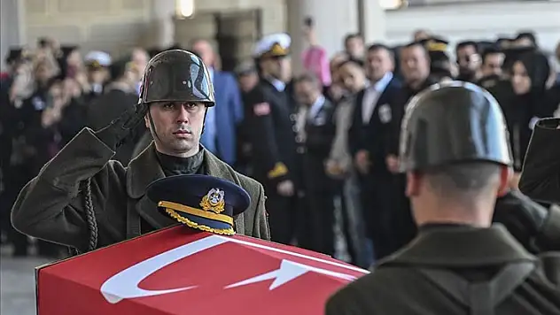 Şehit Hava Pilot Yarbay Gökhan Korkmaz için İstanbul'da cenaze töreni düzenlendi