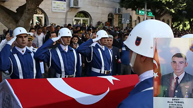 Şehit Jandarma Uzman Çavuş Türkel, son yolculuğuna uğurlandı