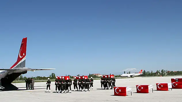 Şehit Recep Alpmala'nın naaşı Konya'ya getirildi