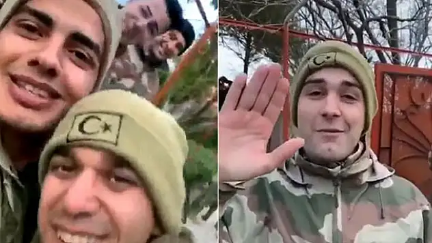Şehitler İdlib'e giderken çektikleri videoda helallik istemiş