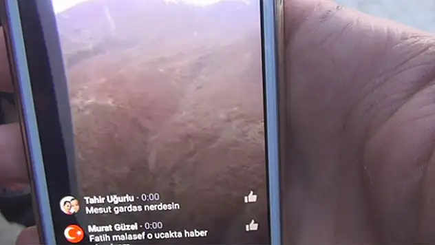 Şehitlerin canlı yayın yaptıkları ortaya çıktı