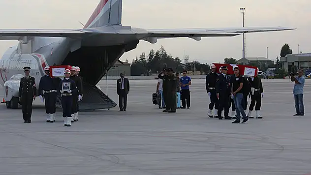 Şehitlerin cenazeleri memleketleri Konya'ya getirildi