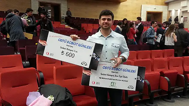 Selçuk Üniversitesi öğrencisine ODTÜ'den iki ödül
