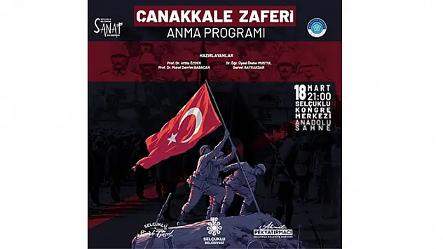 Selçuklu Belediyesi '18 Mart Çanakkale Zaferi Anma Programı' düzenliyor