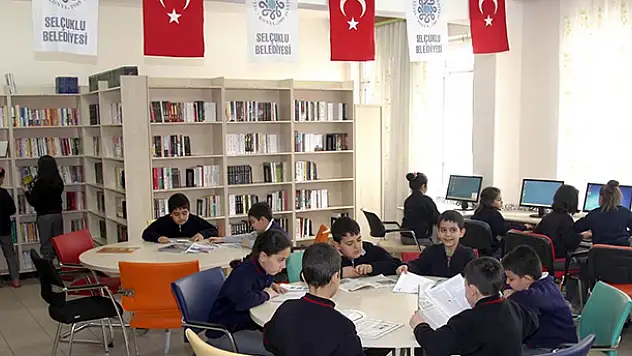 Selçuklu Belediyesi'nden 26 kütüphane ile eğitime destek