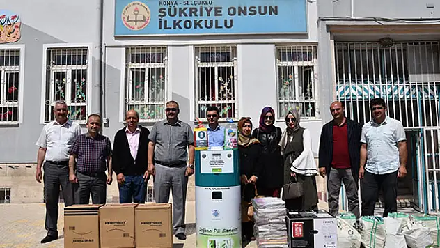 Selçuklu Belediyesi'nden çevreci okula ödül