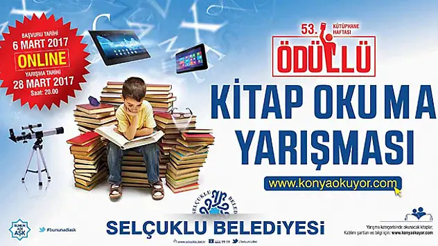 Selçuklu Belediyesi'nden online kitap okuma yarışması