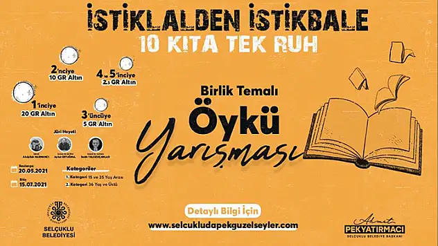 Selçuklu Belediyesi öykü yarışması düzenliyor
