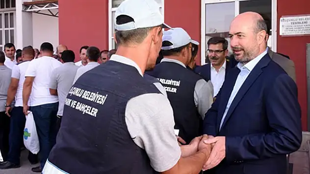 Selçuklu Belediyesi personeli bayramlaştı