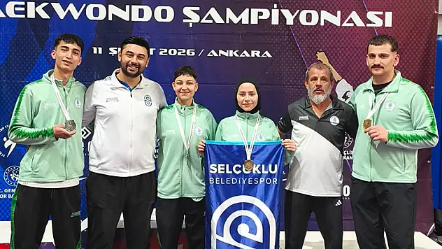 Selçuklu Belediyespor, Ankara'da 2 birincilik, 2 ikincilik elde etti