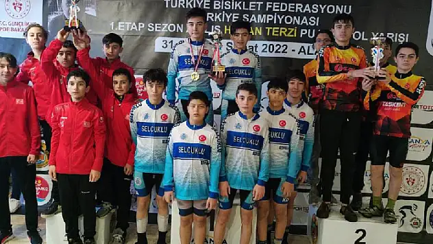 Selçuklu Belediyespor Bisiklet Takımı Türkiye şampiyonu
