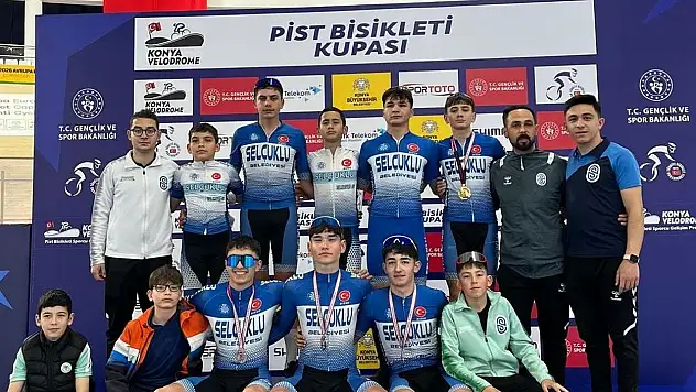 Selçuklu Belediyesporlu pedallardan madalyalara ambargo