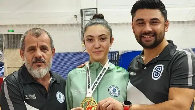 Selçuklu Belediyespor'un milli sporcusundan altın madalya
