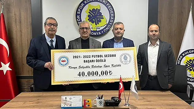 Selçuklu Belediye'ye TASKK'tan ödül