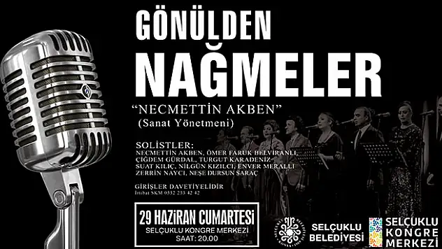 Selçuklu'da Gönülden Nağmeler rüzgarı esecek