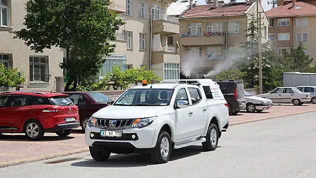 Selçuklu'da ilaçlama çalışmaları devam ediyor