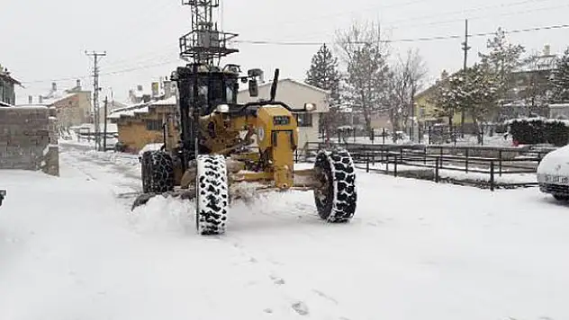 Selçuklu'da kar mesaisi