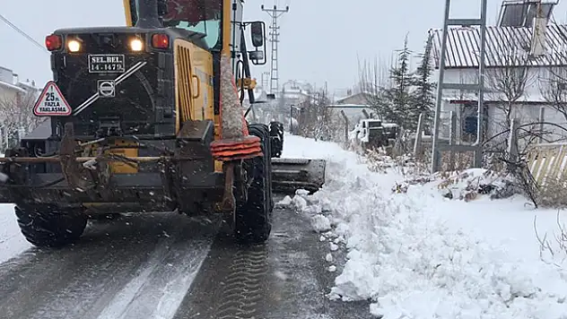 Selçuklu'da kar mesaisi