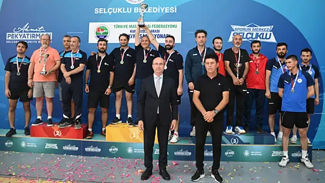 Selçuklu'da Kuruluşlararası Masa Tenisi Turnuvası tamamlandı