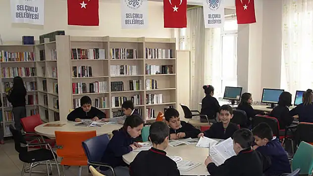 Selçuklu'da kütüphane ve okur sayısı artıyor