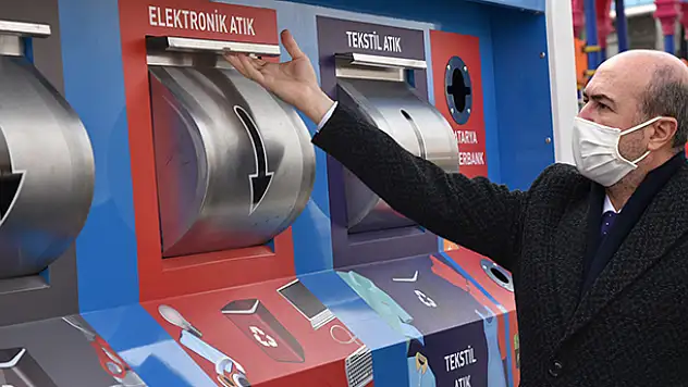 Selçuklu'da mobil atık getirme merkezleri oluşturuldu