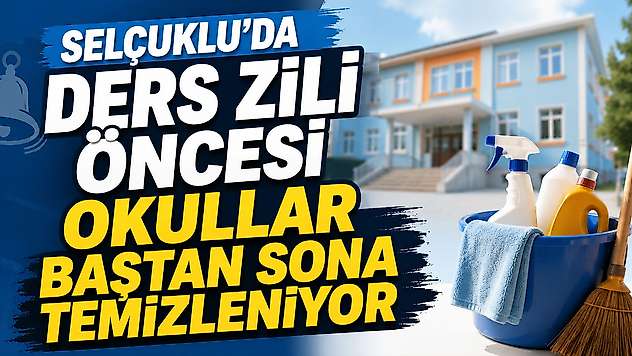 Selçuklu'da okullar yeni döneme hazırlanıyor