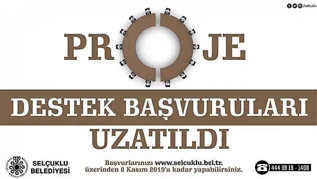 Selçuklu'da Proje Destek Programına başvurular uzatıldı