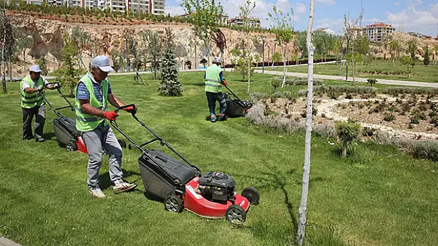 Selçuklu'da yeşil alanlar yaza hazırlanıyor