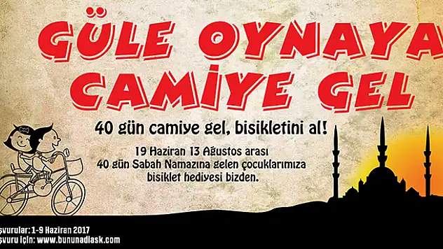 Selçuklu'dan 'Güle Oynaya Camiye Gel' projesi