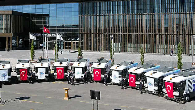 Selçuklu'ya 10 yeni temizlik aracı