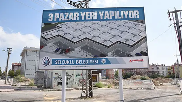 Selçuklu'ya 3 modern semt pazarı