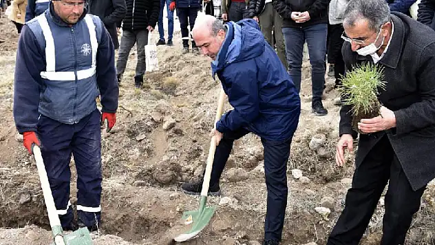 Selçuklu'da 3 bin fidan toprakla buluştu
