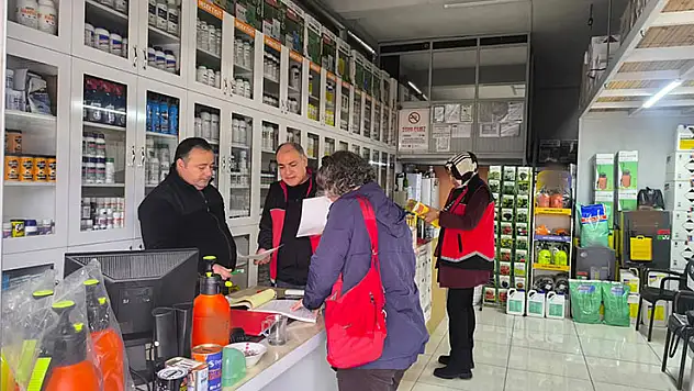 Selçuklu'da bitki koruma ürünleri bayileri denetlendi
