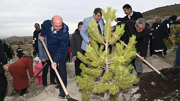 Selçuklu'da fidanlar toprakla buluştu