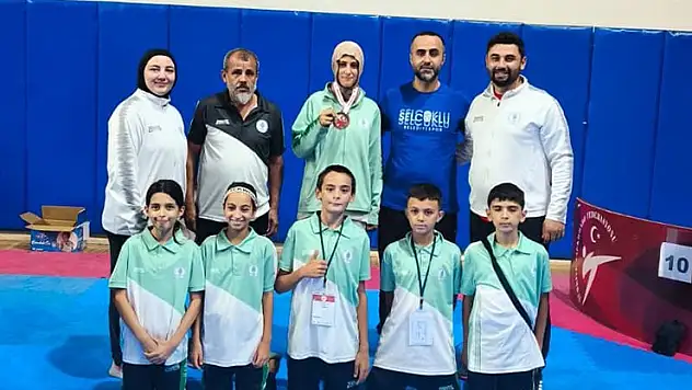 Selçuklu'dan 1 altın, 2 bronz madalya
