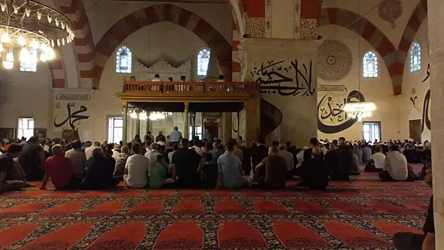 Selimiye Camii'nde Kurban Bayramı namazı coşkusu
