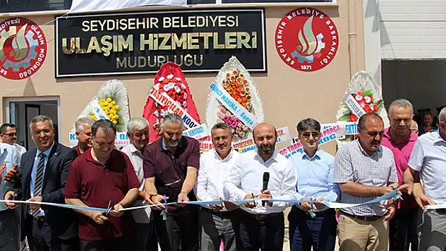 Seydişehir Belediyesi makine parkı hizmet binası açıldı