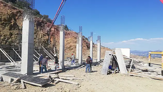 Seydişehir'de Çal tepesi arıtma tesisinde çalışmalar devam ediyor
