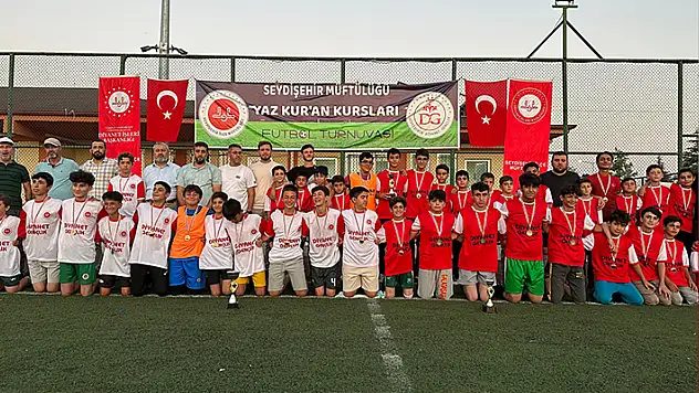 Seydişehir'de düzenlenen Yaz Kuran Kursları Futbol Turnuvası sona erdi
