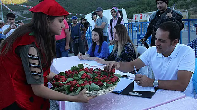 Seydişehir'de en iyi çilek yetiştiriciliği yarışması