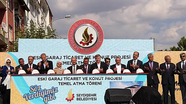 Seydişehir'de eski garaj ticaret ve konut projesinin temeli atıldı